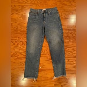 MADEWELL DENIM THE PERFECT VINTAGE DENIM STRAIGHT LEG SIZE 30